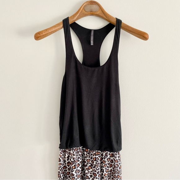 Victoria’s Secret Black Racerback Leopard Print Maxi Dress Size XS - Picture 2 of 5